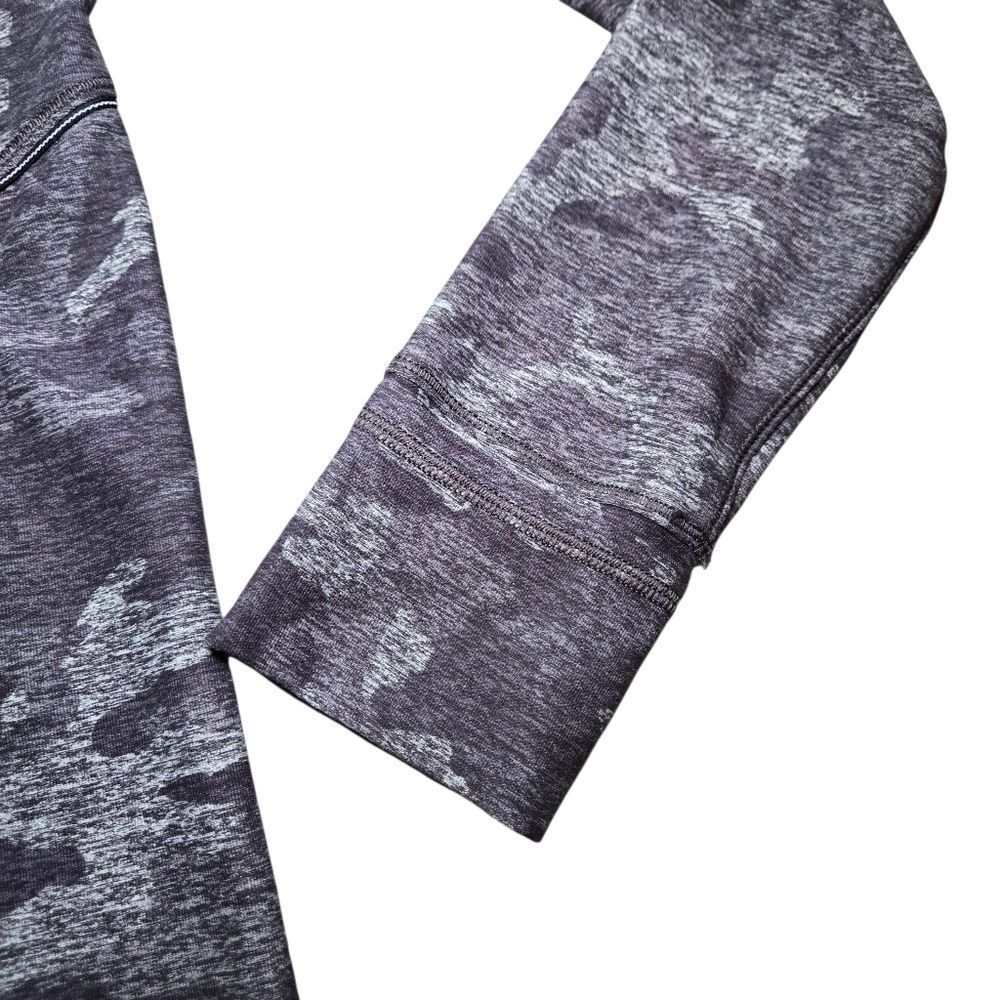 Lululemon Warm Stabilizer 1/2 Zip Hoodie Incognito Camo HTR Black - Picture 6 of 14